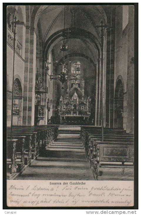 AK Paderborn, Inneres Der Gaukirche, Gel 1906 - Paderborn