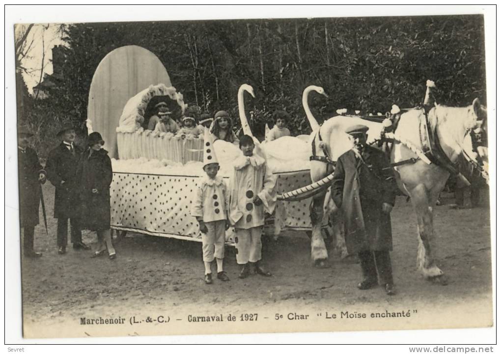 Marchenoir. - Carnaval De 1927. 5è Char "Le Moïse Enchanté" . Superbe Cliché - Marchenoir