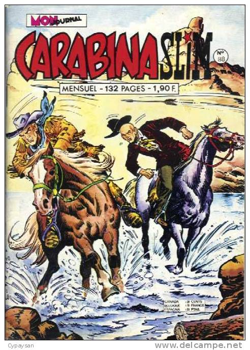 CARABINA SLIM N° 88 BE MON JOURNAL 01-1975 - Mon Journal