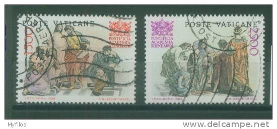 VATICANO PAPA WOJTYLA 1986 ACCADEMIA DELLE SCIENZE 800/801 USATI - Used Stamps