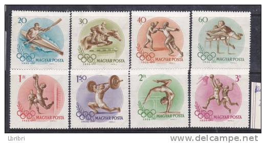 1202/1209 JEUX OLYMPIQUES DE MELBOURNE SUJETS DIVERS NEUF SANS CHARNIERE - Verano 1956: Melbourne