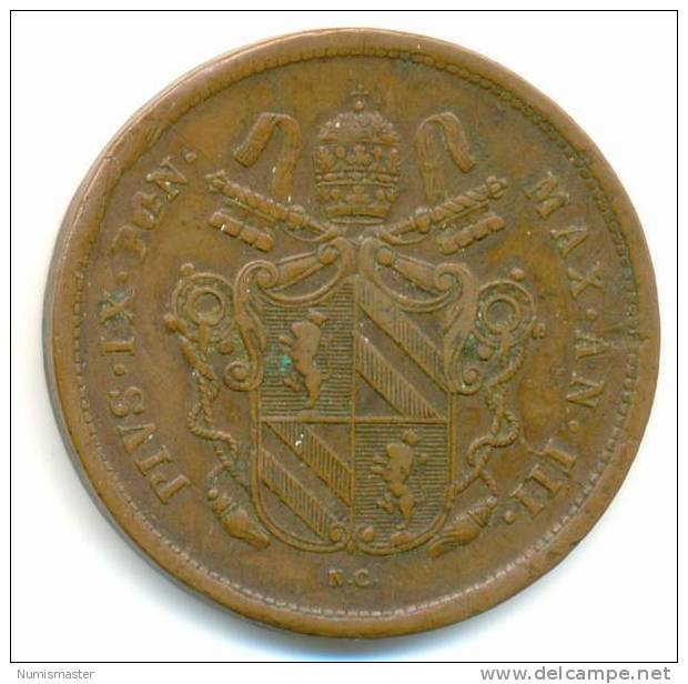 VATICAN , 2 BAIOCCHI 1848 B  , PIUS IX - Vatican