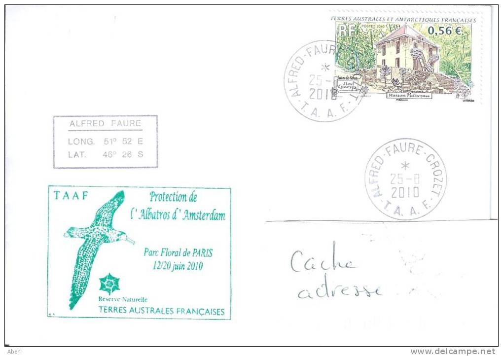8096  PROTECTION De L'ALBATROS - ALFRED FAURE - CROZET - TAAF - Lettres & Documents