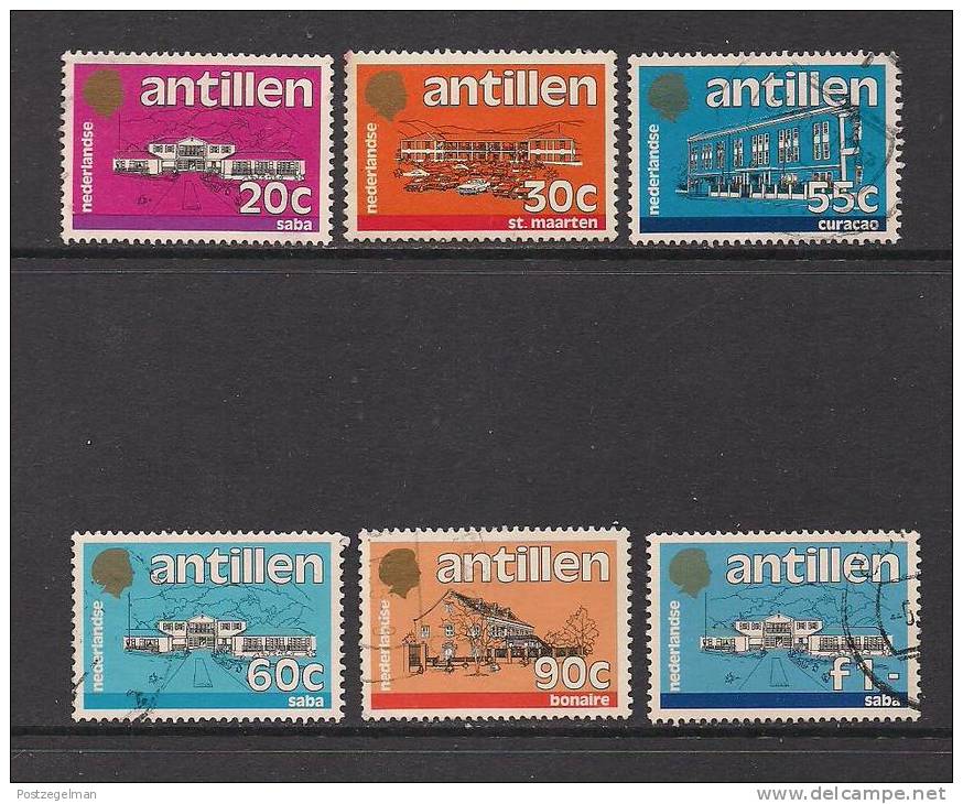 NEDERLANDSE ANTILLEN  1983 Cancelled  Stamp(s)  Definitives 6 Values, Not Complete - Curacao, Netherlands Antilles, Aruba