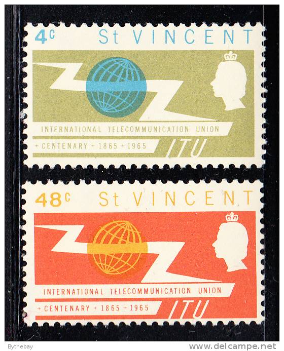 St. Vincent MH Scott #224-#225 ITU Centenary - St.Vincent (...-1979)