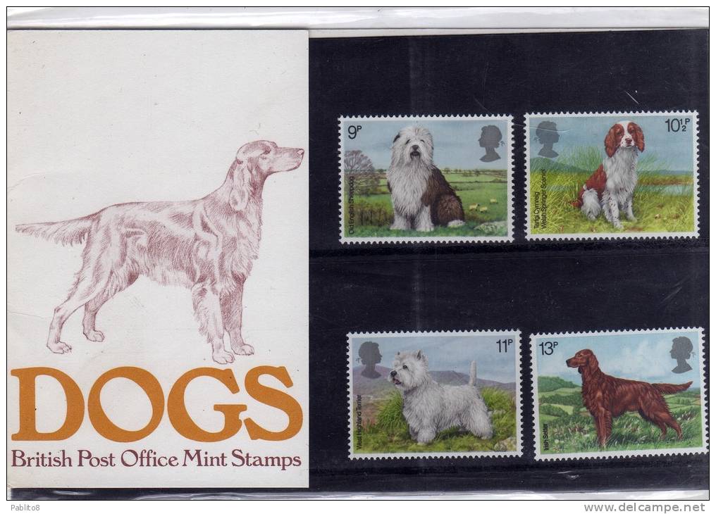 GREAT BRITAIN - GRAN BRETAGNA FOLDER 1979 DOGS - CANI MNH - Presentation Packs