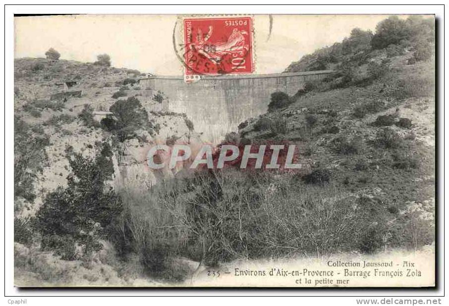 CPA Environs D'Aix En Provence Barrage Francois Zola Et La Petite Mer - Aix En Provence