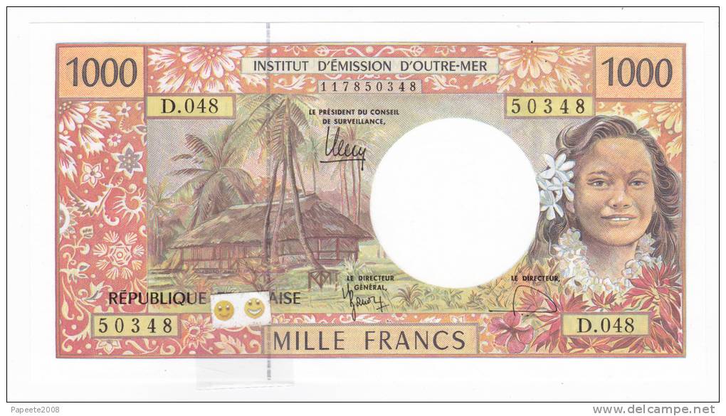 Polynésie Française / Tahiti - 1000 FCFP / D.048 / 2012 / Signatures Barroux-Noyer-Besse - Neuf / Jamais Circulé - Territoires Français Du Pacifique (1992-...)