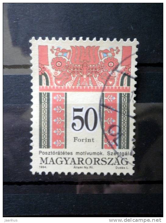 Hungary - 1994 - Mi.nr.4317 A - Used - Folklore Motifs - Definitives - - Oblitérés