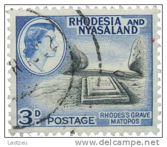 Rhodésie  Nyassaland 1959. ~ YT 23 - Tombe De Lord Cecil Rhodes, Matopos - Rhodesië & Nyasaland (1954-1963)