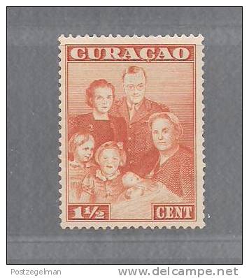 Curacao 1943 Unused Without Glue,  Stamp(s)  Royal Family 1 Value Only Nr. 164 - Curacao, Netherlands Antilles, Aruba