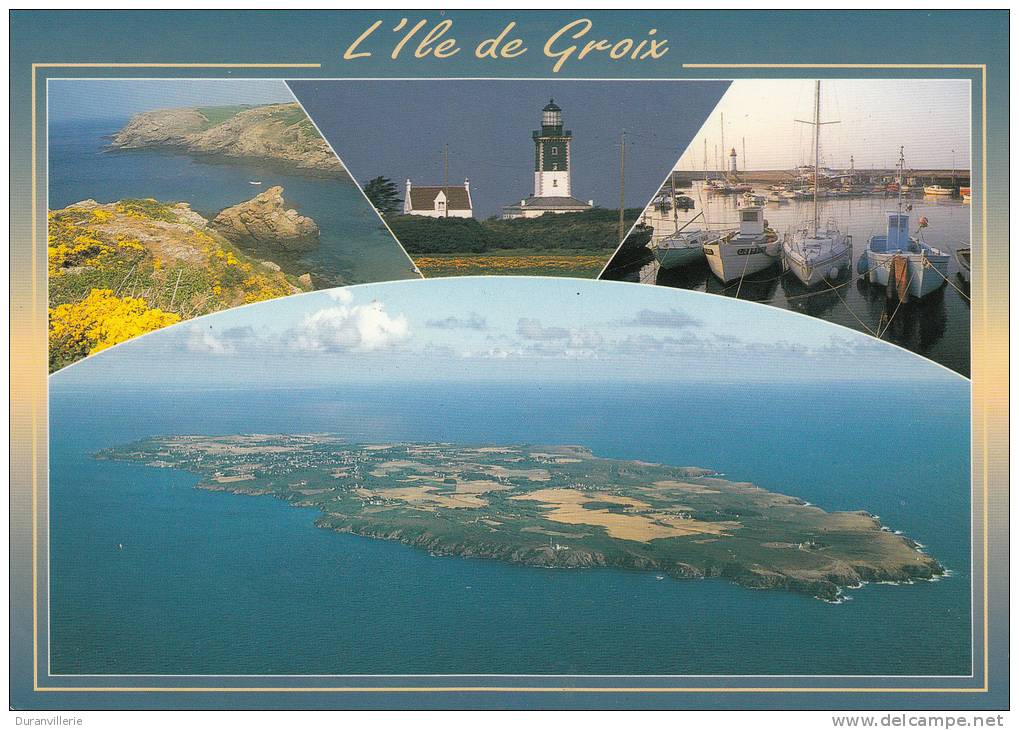 56 - Ile De Groix - L'anse Saint Nicolas, Le Phare De Pen Men, Port Tudy Et Vue Générale. Vues Diverses - Groix