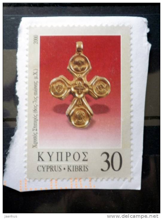 Cyprus - 2000 - Mi.nr.947 - Used - Jewelry - Pendants (6th-7th Century) - Definitives - On Paper - Usados