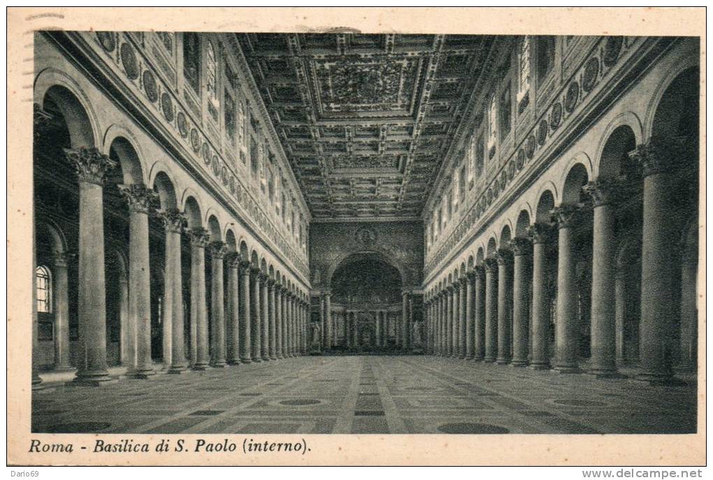 1937  CARTOLINA CON ANNULLO ROMA NOMENTANA - San Pietro