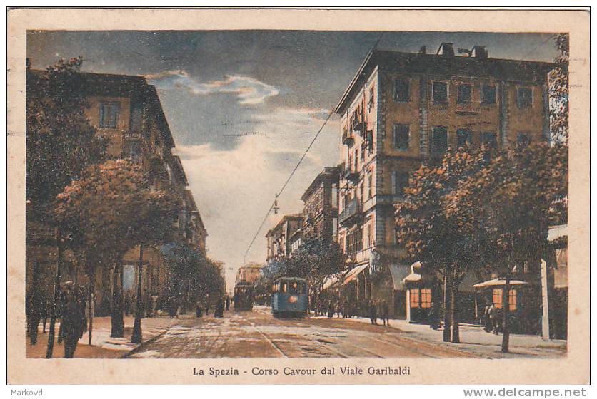 01812 La Spezia Corso Cavour Dal Viale Garibaldi Tram Tramway - La Spezia