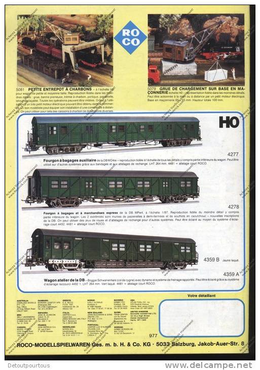 2 Catalogues ROCO & FALLER & FLEISCHMANN (train Miniature Modelisme Model Railways Catalog Katalog Catalogo Treni ) - French