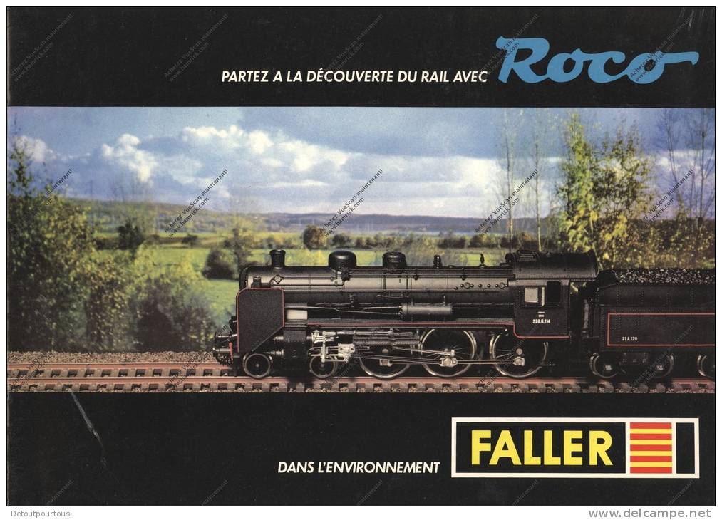 2 Catalogues ROCO & FALLER & FLEISCHMANN (train Miniature Modelisme Model Railways Catalog Katalog Catalogo Treni ) - Francés