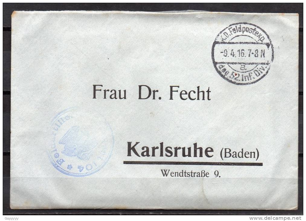 Allemagne - Feldpost - Extraordinaire Lot De Correspondance - 1914/18 - Rare, à Voir !!! - Autres & Non Classés