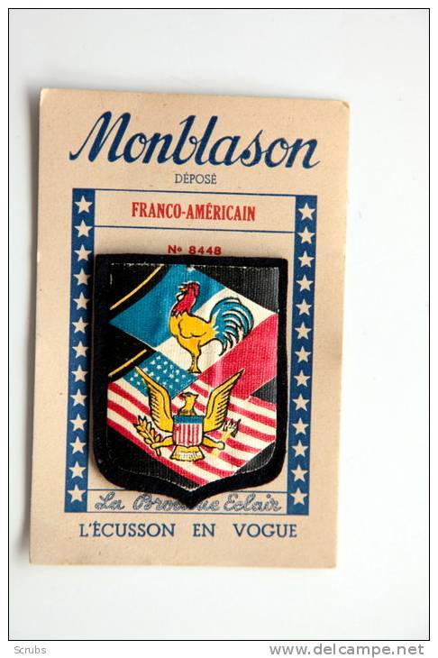 WW2 - Ecusson  "Franco-Américain" - Ecussons Tissu