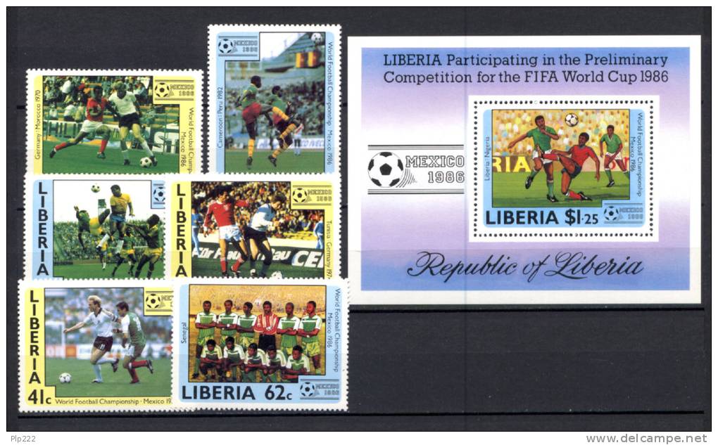 Liberia 1985 Y.T. 1015/20 + BF108 MNH VF - Liberia