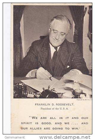 POLITICAL - FRANKLIN ROOSEVELT. TUCK PUBL. - Personaggi