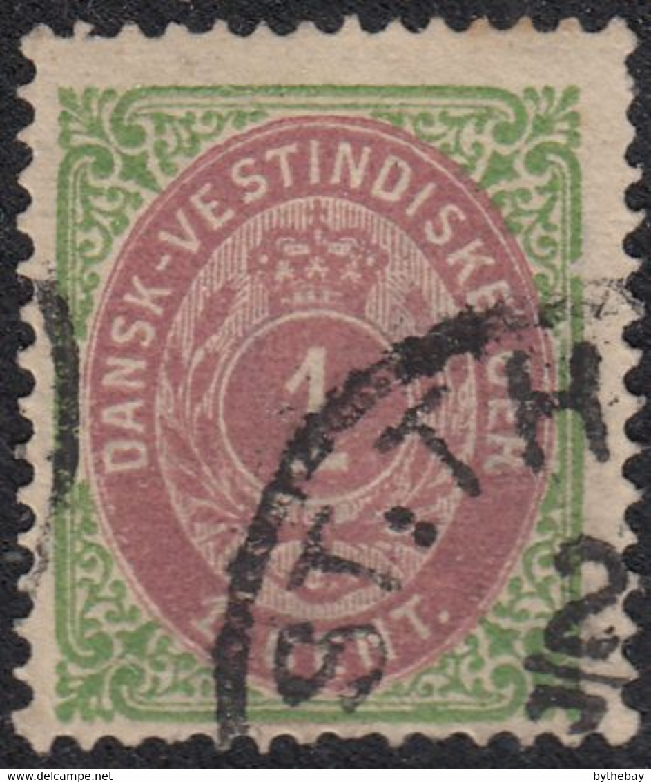 Danish West Indies Used Scott #5a 1c Numeral - Pulled Perf - Danemark (Antilles)