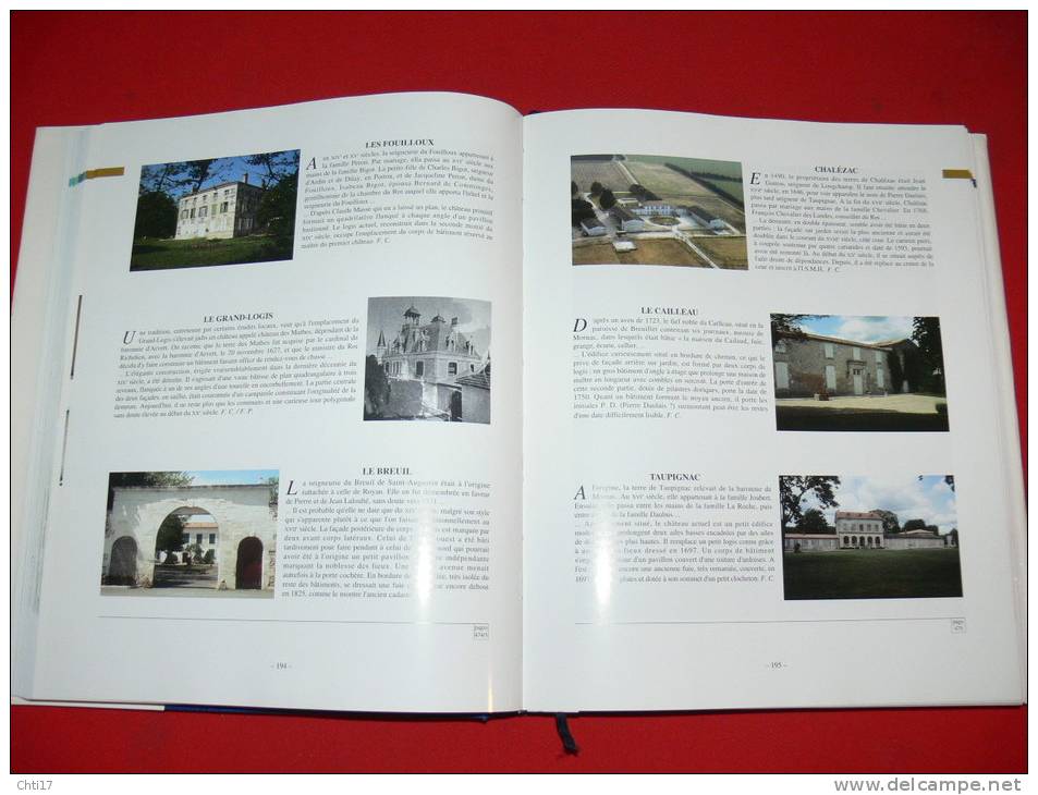 CHATEAUX MANOIRS ET LOGIS EN CHARENTE MARITIME SAINTES ROCHEFORT LA ROCHELLE MARENNES OLERON  / 1175 SITES/1000 PHOTOS