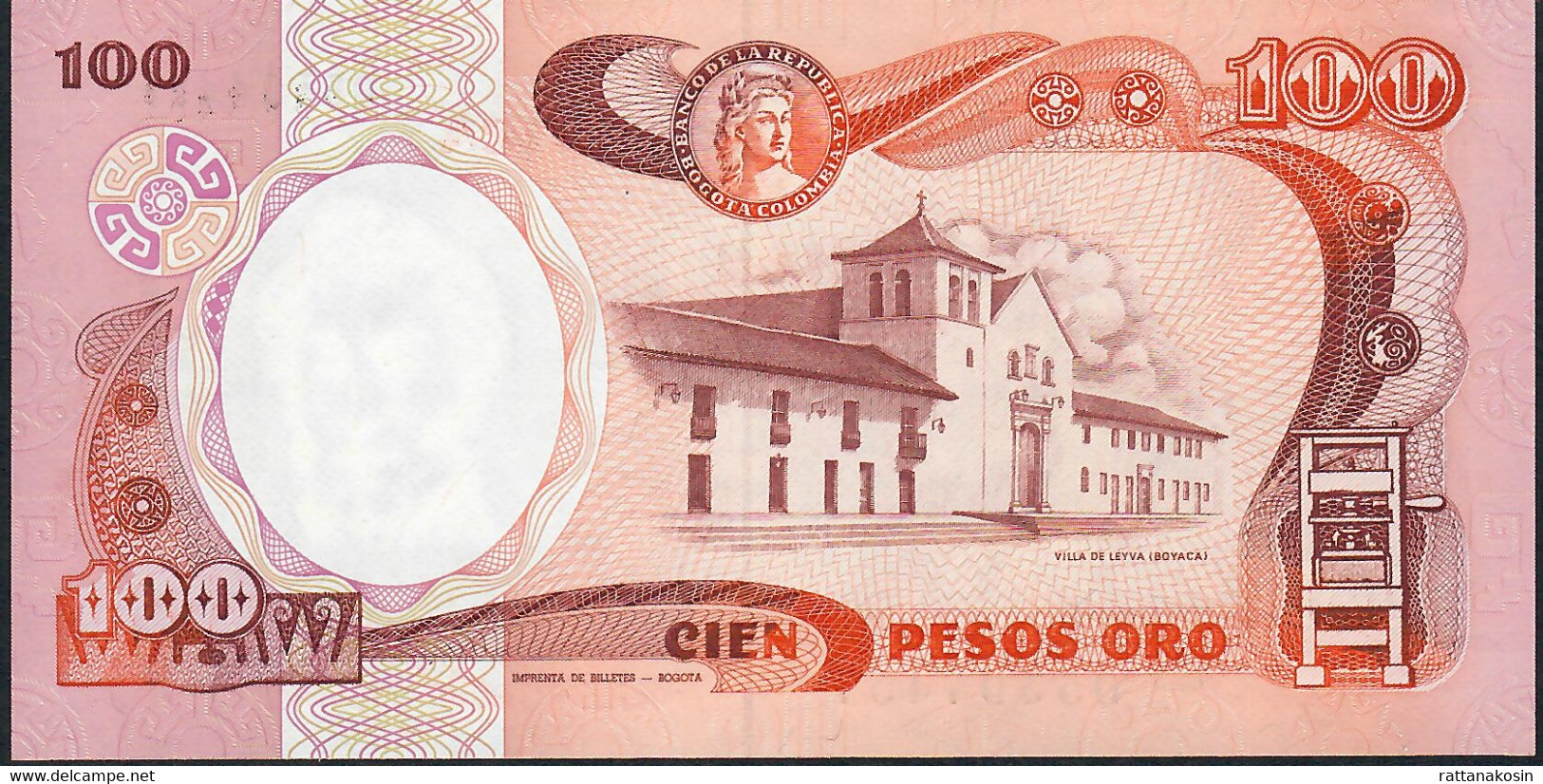 COLOMBIA P426a     100   PESOS   1983  FIRST DATE    UNC. - Colombia