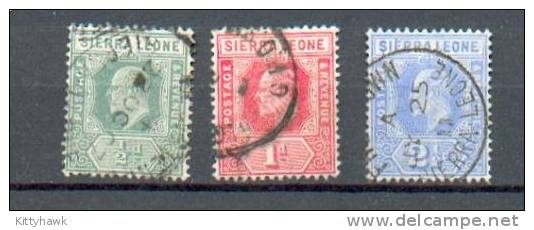A 158 - Sierra Leone - YT 75-76-79 Obli - Sierra Leone (...-1960)