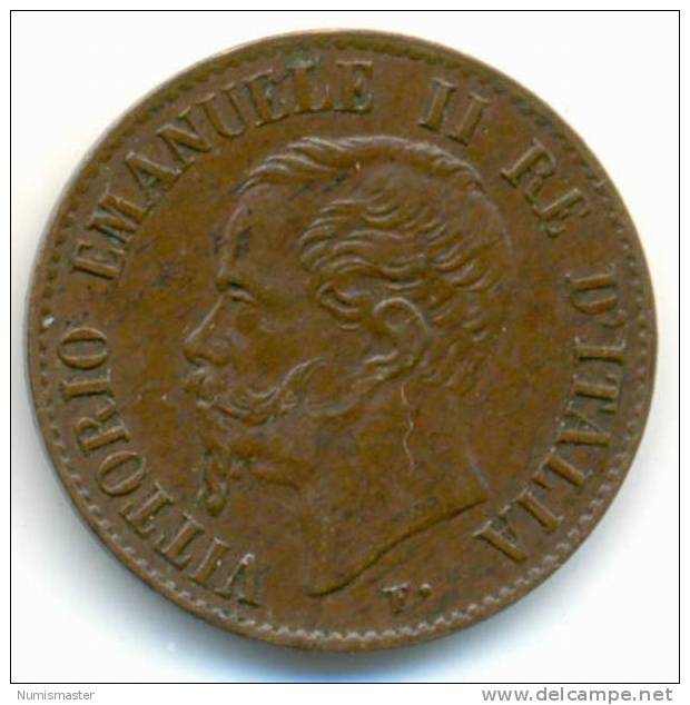 ITALY , 1 CENTESIMO 1867 M , UNCLEANED COIN - 1861-1878 : Vittoro Emanuele II