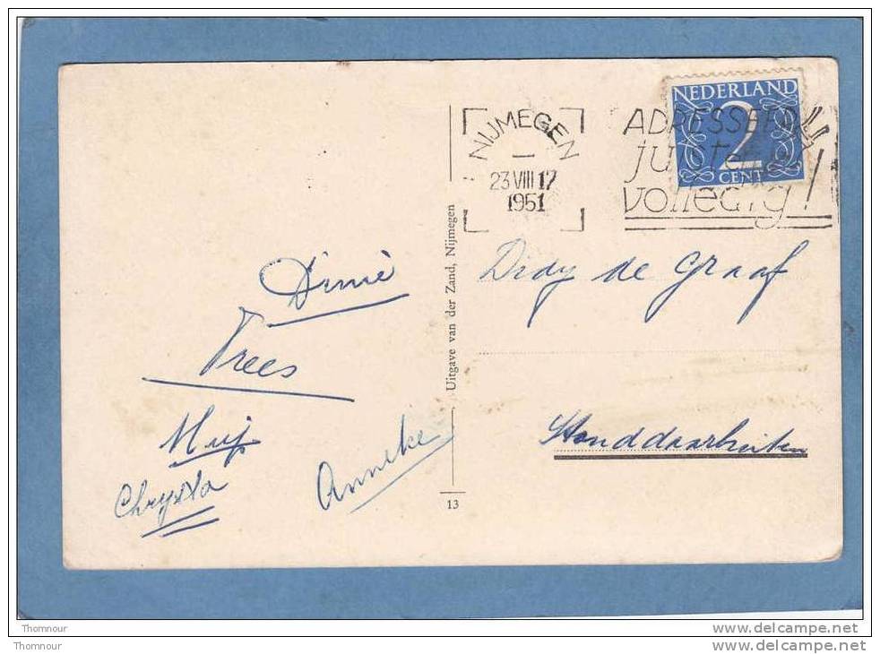 NIJMEGEN  -  Ivens - Bank .  -  1951  -  BELLE CARTE  - - Nijmegen