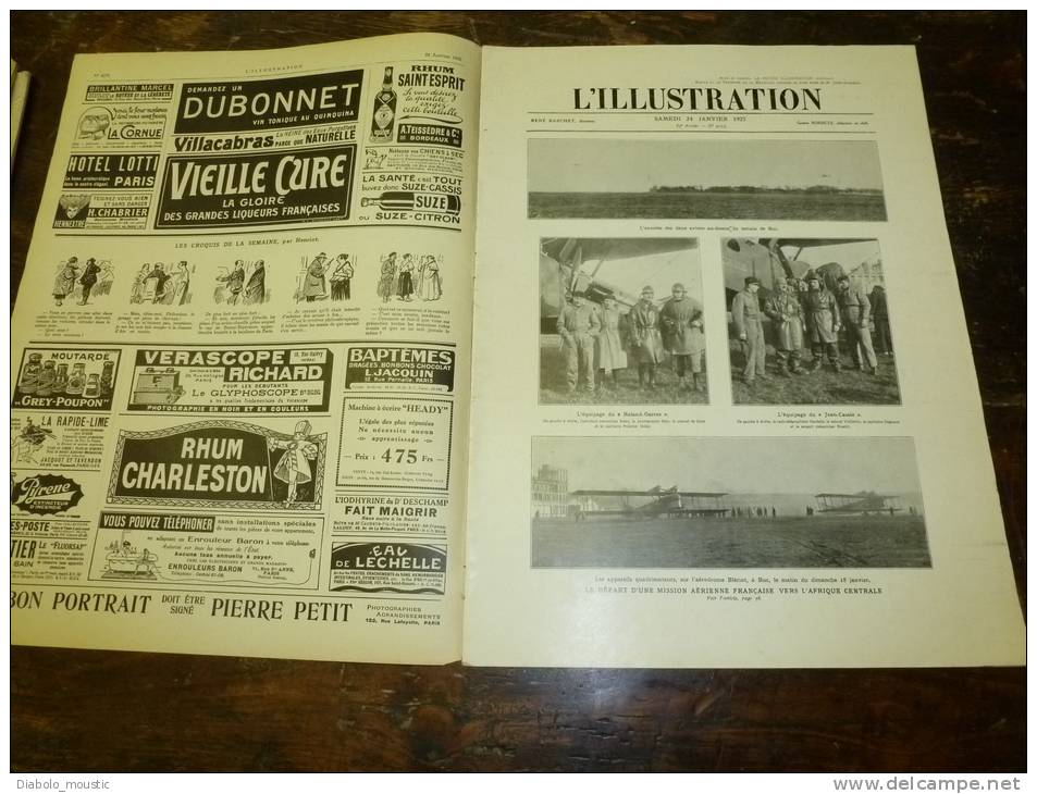1925 Aviation Buc ; Semur-en-Auxois, Dijon,Nimes,Valence En 3 Dimensions ; L'apprentissage Chemins De Fer ;Gy-l'Evèque - L'Illustration