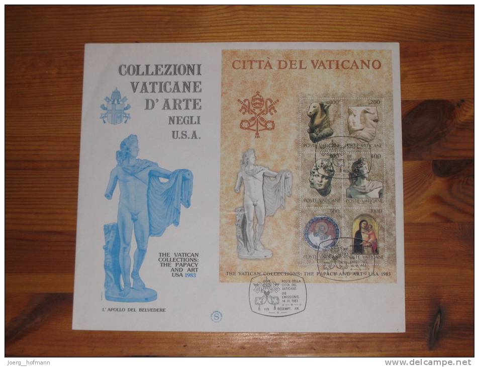 FDC Vatikan Vatican Vaticane 14.4.1983 Citta Del Vaticano  Block Sheet - Blocs & Feuillets