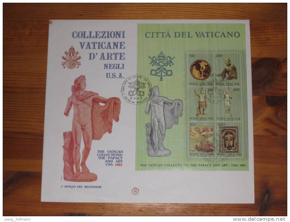 FDC Vatikan Vatican Vaticane 10.11.1983 Citta Del Vaticano  Block Sheet - Blocs & Feuillets