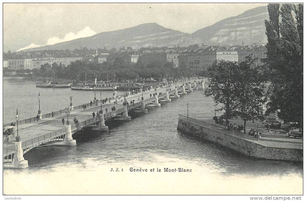 GENEVE ET LE MONT BLANC - Genève