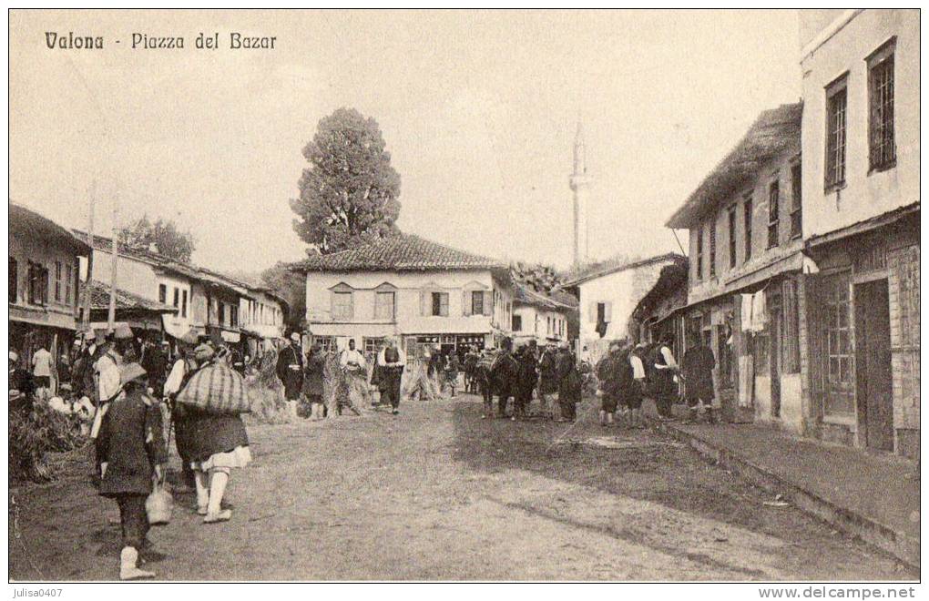 VALONA VLORA (Albanie) Place Marché Belle Animation - Albanie