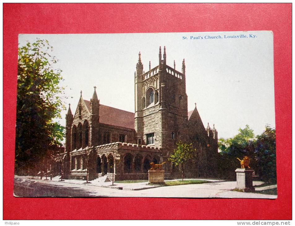 - Kentucky > Louisville   St. Pauls Church   Ca 1910--  - - --  -ref 493 - Louisville