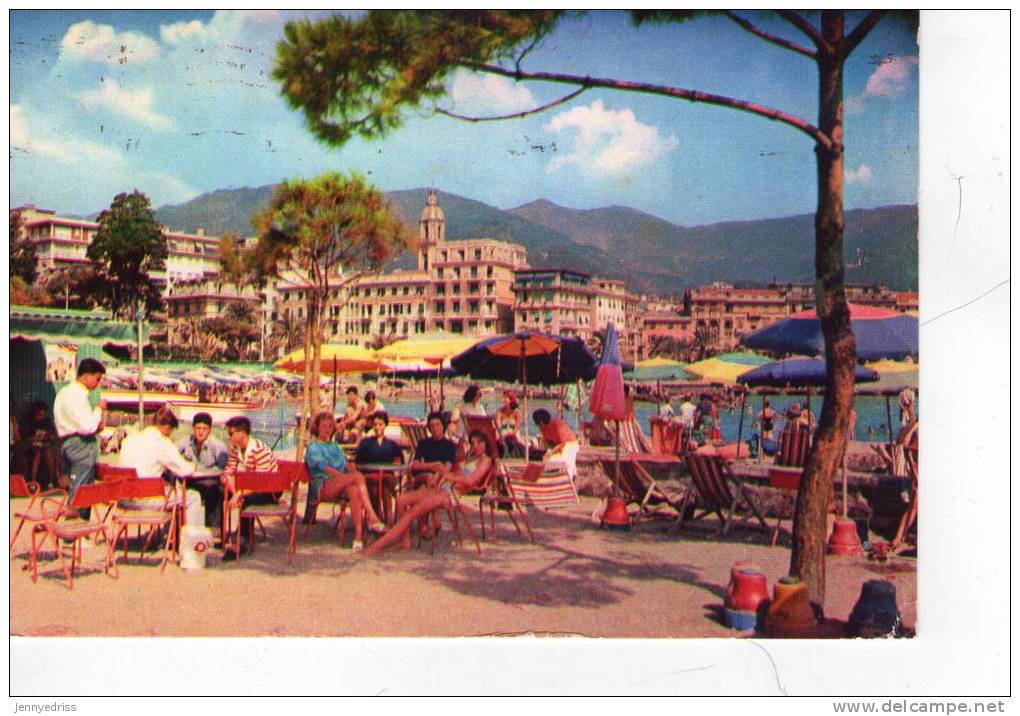 RAPALLO , Genova ,  Bagni  Lido , Animata - Genova