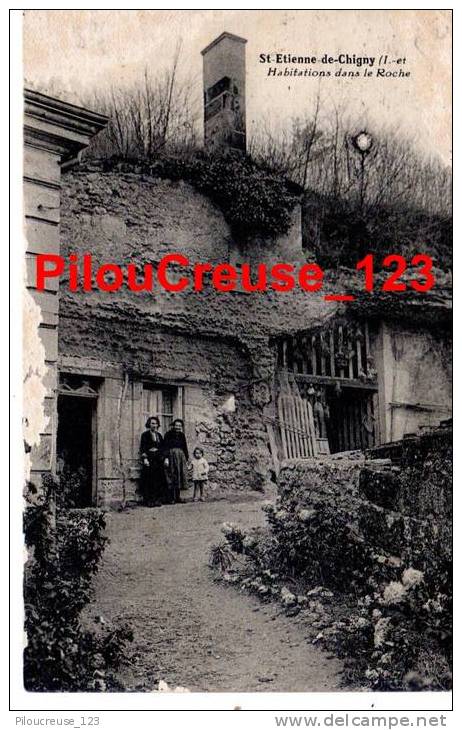 37 - SAINT ETIENNE De CHIGNY - " Habitation Dans La Roche " - - Other & Unclassified