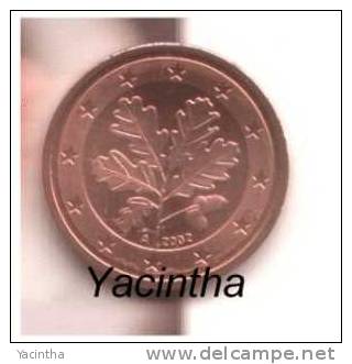 @Y@  Duitsland  /  Germany   1 - 2 - 5 Cent 2002  A      UNC - Germania