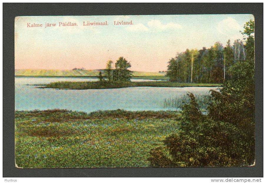 ESTONIA ,  LAKE KALME , PÄIDLA   ,  OLD POSTCARD - Estonia