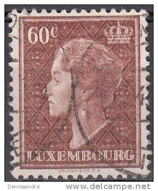 Luxembourg 1948 Michel 447 O Cote (2008) 0.20 Euro Grande-Duchesse Charlotte Cachet Rond - Oblitérés