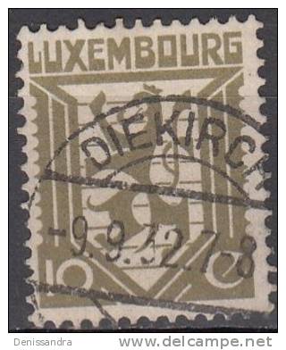 Luxembourg 1930 Michel 233 O Cote (2008) 0.20 Euro Armoirie Cachet Rond - Usados