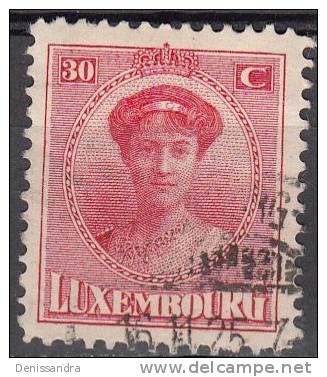 Luxembourg 1921 Michel 129 O Cote (2008) 0.20 Euro Grande-Duchesse Charlotte Cachet Rond - Usados