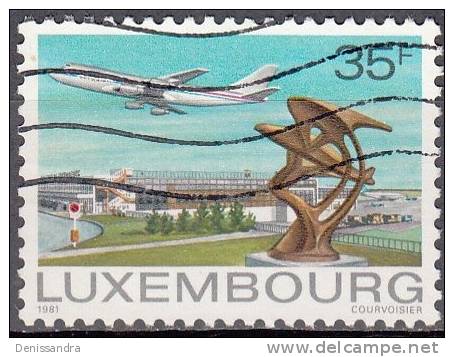 Luxembourg 1981 Michel 1039 O Cote (2008) 1.00 Euro Boeing - Oblitérés