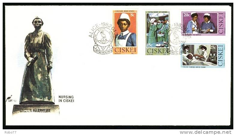 1982 Ciskei FDC Cover. Nursing, Nurse. Alice 1982.04.30. (H44c004) - Ciskei