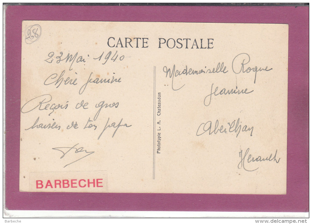 28.-  THIVILLE .- Poste Rurale Et Cabine Téléphonique - Autres & Non Classés