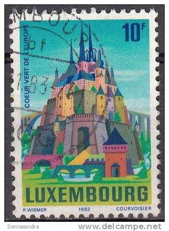 Luxembourg 1983 Michel 1085 O Cote (2008) 0.40 Euro Luxembourg Coeur Vert De L'Europe Cachet Rond - Usados