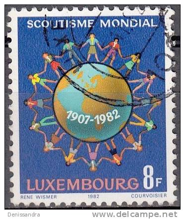 Luxembourg 1982 Michel 1061 O Cote (2008) 0.30 Euro 75 Ans Scoutisme Cachet Rond - Gebraucht