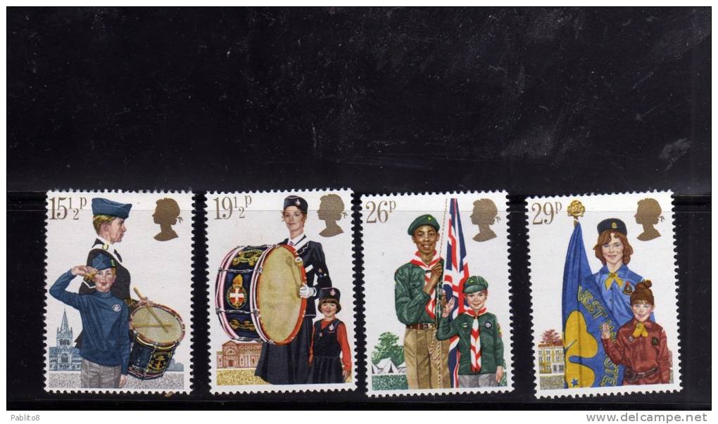 GREAT BRITAIN - GRAN BRETAGNA 1982 SCOUT SCOUTISM YOUTH ORGANISATIONS MNH - Unused Stamps